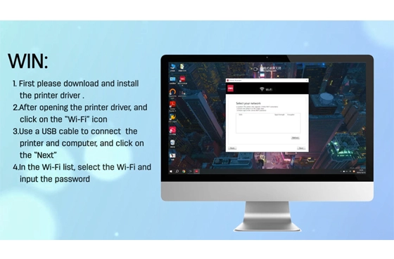 01 Deli Printer (Connect Wi-Fi Through Windows Computer)