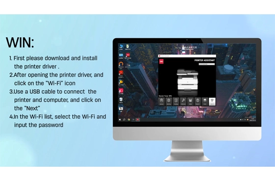 01 Deli Printer (Connect Wi-Fi Through Windows Computer)