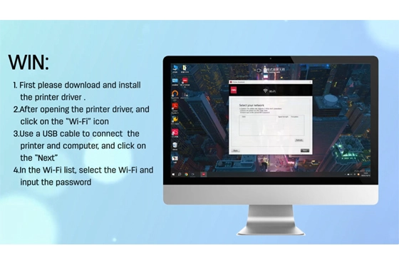 01 Deli Printer (Connect Wi-Fi Through Windows Computer)
