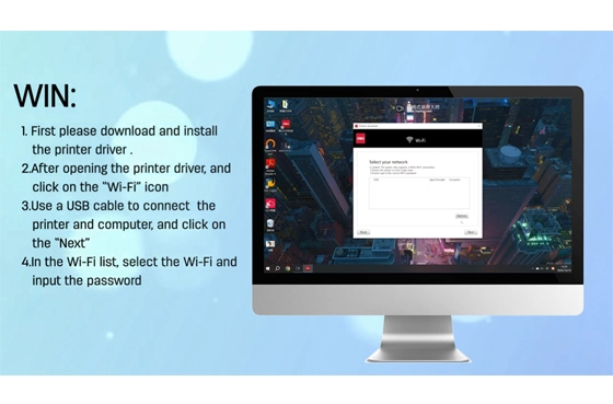 02 Deli Printer (Connect Wi-Fi Through Windows Computer)
