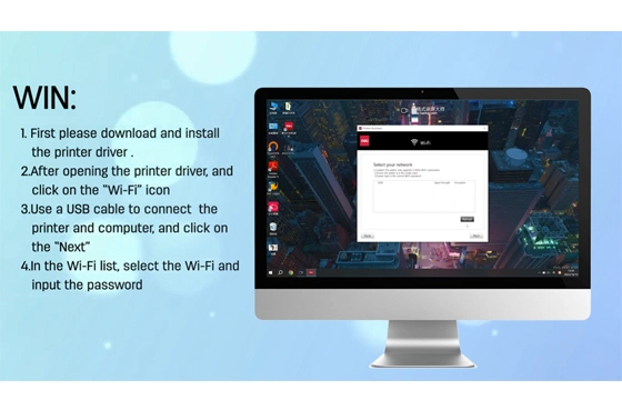 02 Deli Printer (Connect Wi-Fi Through Windows Computer)