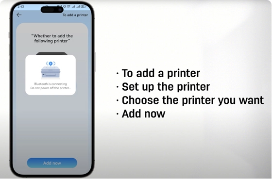 05 【Deli Print APP】Bluetooth networking