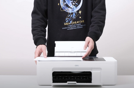 Load Paper Deli Printer D311NW Inkjet Printer