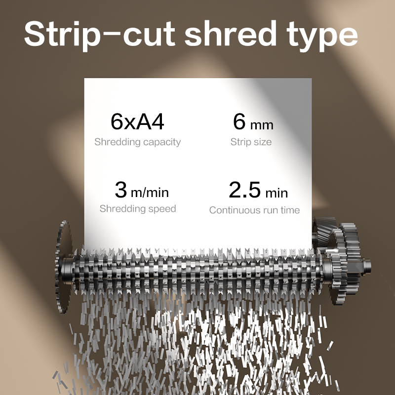 et102sc strip cut small paper shredder supply